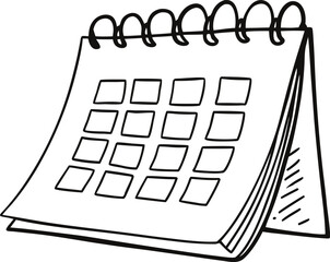 Hand drawn calendar icon