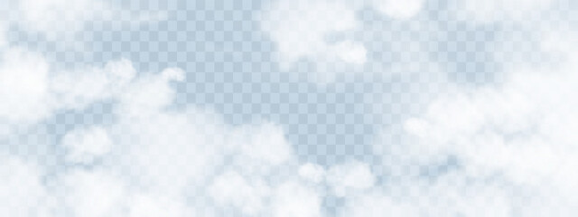 Obraz premium White Cloud flying like dancer for 2026 trends,or Sky nature Background,Summer cloud dancing for landscape banner,Vector cartoon horizon Spring fluffy cloudy environment