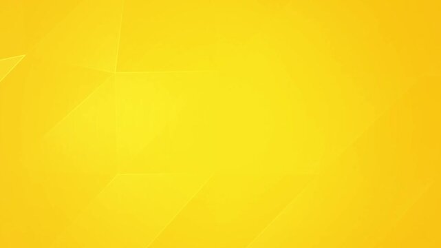 4K Seamless Loop of Abstract Yellow Polygonal Motion Background