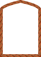 Pseudo Four centered arch brick frame