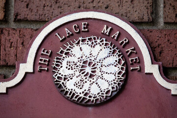 The Lace Market Area in Nottingham, UK