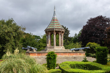 Chinese Bell Tower in The Arboretum, Nottingham