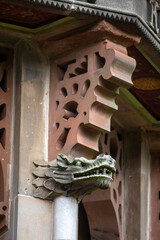 Dragon Detail on the Chinese Bell Tower in The Arboretum, Nottingham