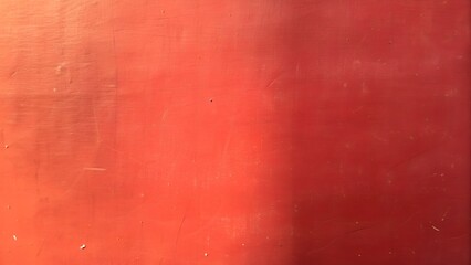 Close-up view of bright red scratched textured background
