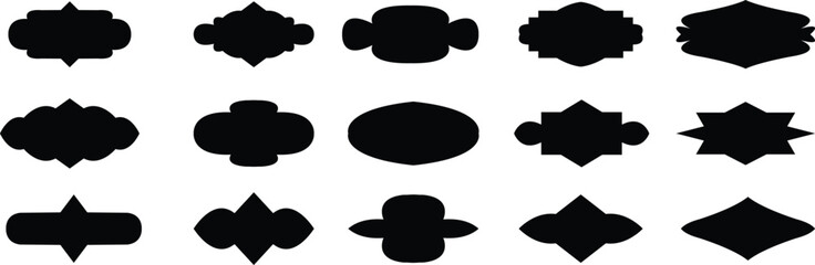 Set of islamic shape illustration design.  Arabic door and window vector silhouette. Traditional islamic window shapes in oriental style. 