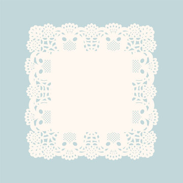 Square Vintage Classic Lace Doily Paper
