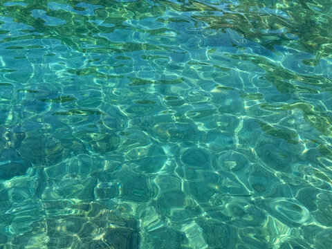Beautiful sea water turquoise watercolor 