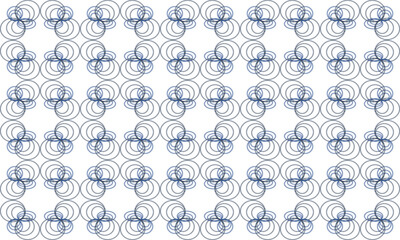 two tone Blue green line overlap circle ring seamless repeat pattern, seamless design for fabric printing, print flower patter