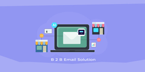 AI email platform automate B2B outreach with marketing chatbot connecting diverse business and enterprise network.