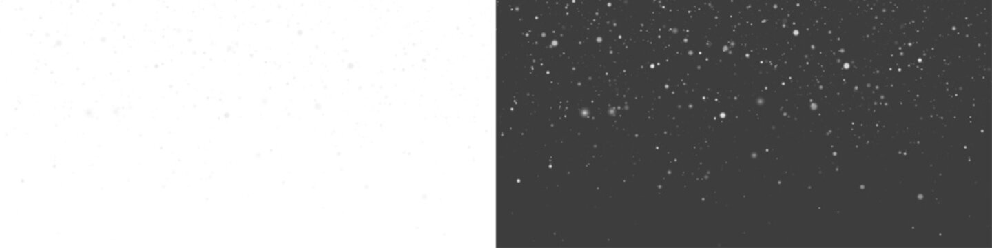 16:9 Snow snowfall snowflakes Christmas winter holiday background PNG overlay