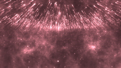 Soft Pink Light Streak Particle Stage Effect