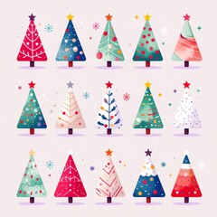 christmas background with christmas tree