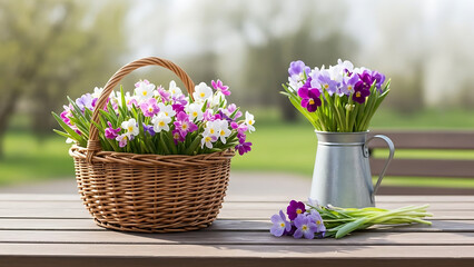 Obraz premium “Vibrant Spring Landscapes and Blossoming Nature Elements”