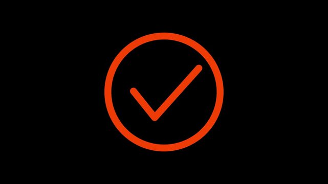A simple gray checkmark icon inside a partial circle on a white background