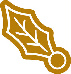 Gingerbread cookies shaped like Christmas holly flat vector illustration.
Festive White sugar icing gingerbread holly Icon.
Gingerbread Edge Holly Leaf and Berries Clipart.
Transparent background.