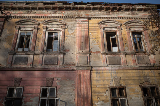Neglected house. Bijeljina, Bosnia and Herzegovina.