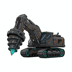 Powerful heavy machinery built for tough industrial work.