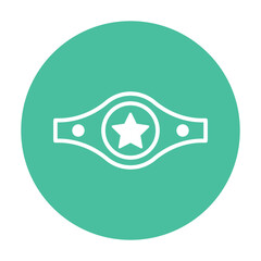 Championship Belt Vector icon which can easily modify or edit