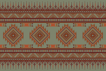 Vintage Native Southwest Geometric Abstract Ethnic Pattern