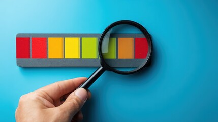 Analyzing quality and risk indicator scale with a magnifying glass