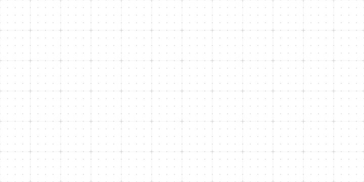 Seamless square grid background with empty space on white background. Design of square graph paper, school math sheet, grid paper sheet, notebook pattern, architectural graph paper.Vector illustration