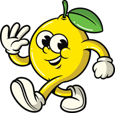 Cartoon Lemon Character Illustration