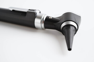 Otoscope for audiologist or ENT doctor use otoscope checking ear and treate hearing loss problem.