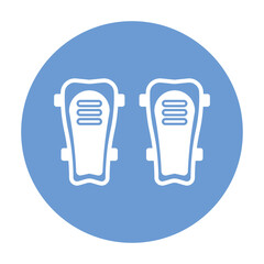 Obraz premium Shin Guards Vector icon which can easily modify or edit