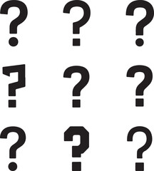 Big Question Mark Symbol with Conceptual Background, Idea, Help, Inquiry, Curiosity, and Problem-Solving Design
