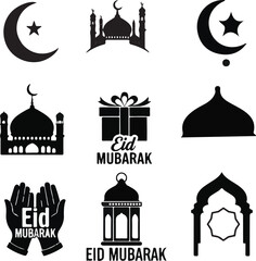 Beautiful Eid Mubarak Celebration with Islamic Decorations, Festive Lights, Gifts, Greetings, and Traditional Cultural Joy