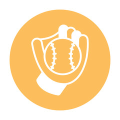 Baseball Glove Vector icon which can easily modify or edit
