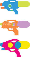 Water gun Songkran Festival in Thailand