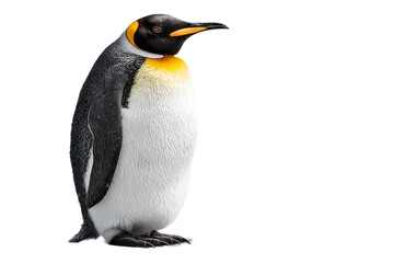 Obraz premium Penguin on ice isolated on transparent background