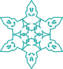 COLORFUL SNOWFLAKSE WINTER XMAS COLLECTION DESIGN ELEMENTS SET VECTOR