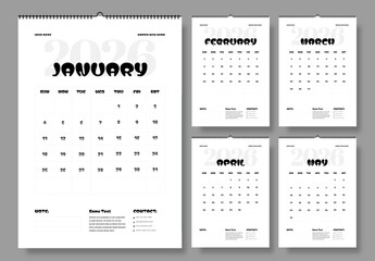 Calendar Template 2026