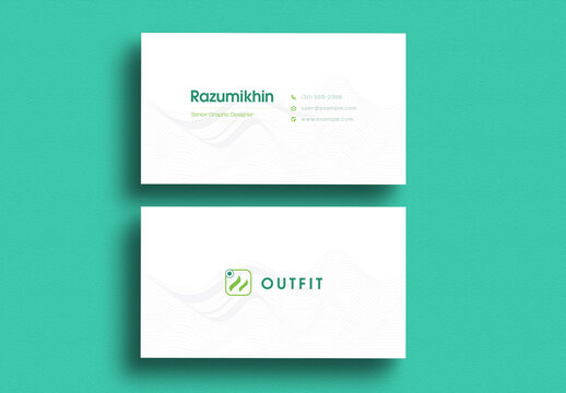 Minimalist Corporate Business Card Design Template