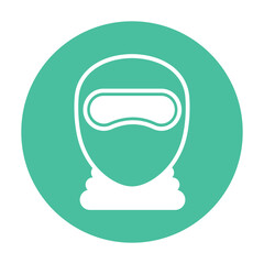  Ski Goggles Vector icon which can easily modify or edit