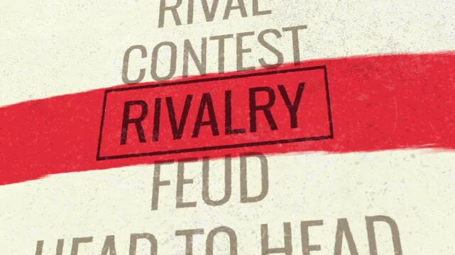 Rivalry 3D Scrolling Title Animation