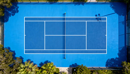A minimalist background of a pickleball court layout diagram