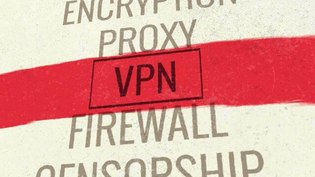 VPN 3D Scrolling Title Animation