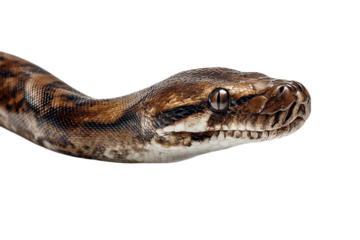 Python predator isolated on transparent background