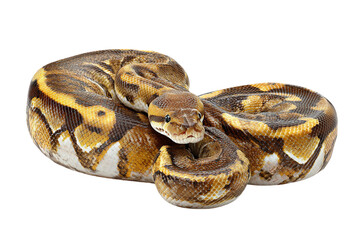 Obraz premium Python in jungle isolated on transparent background