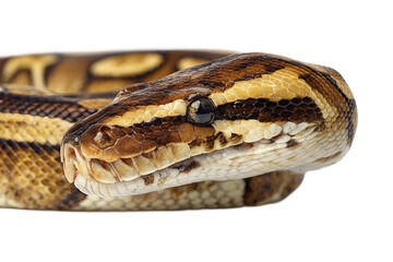 Fototapeta premium Python exotic isolated on transparent background