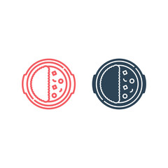 Curry icons set food logo template