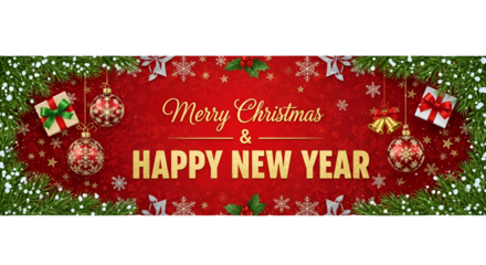 merry christmas and happy new year background