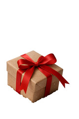Obraz premium red gift box with bow