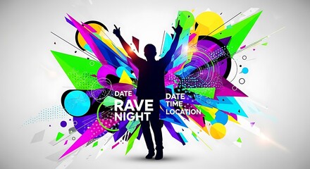 Vibrant Rave Night Celebration.