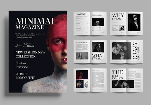 Minimal Magazine Layout Template