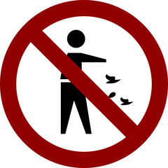 A striking red prohibition symbol with a diagonal line on black background