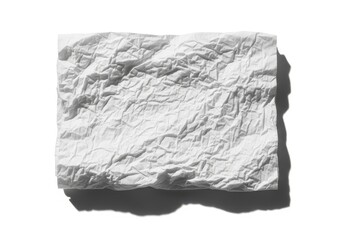 Obraz premium White material displays complex surface texture due to extensive creasing against a bright background